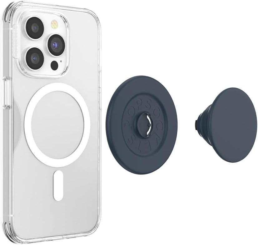 imagePopSockets Phone Grip with Expanding Kickstand Adhesive Grip MarinaSoft Touch Navy