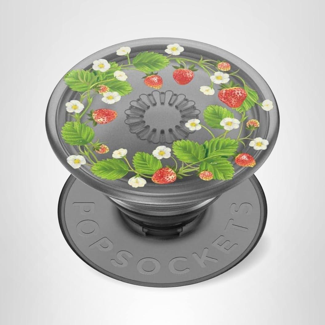 imagePopSockets Phone Grip with Expanding Kickstand Adhesive Grip Strawberry PickingBerry Picking