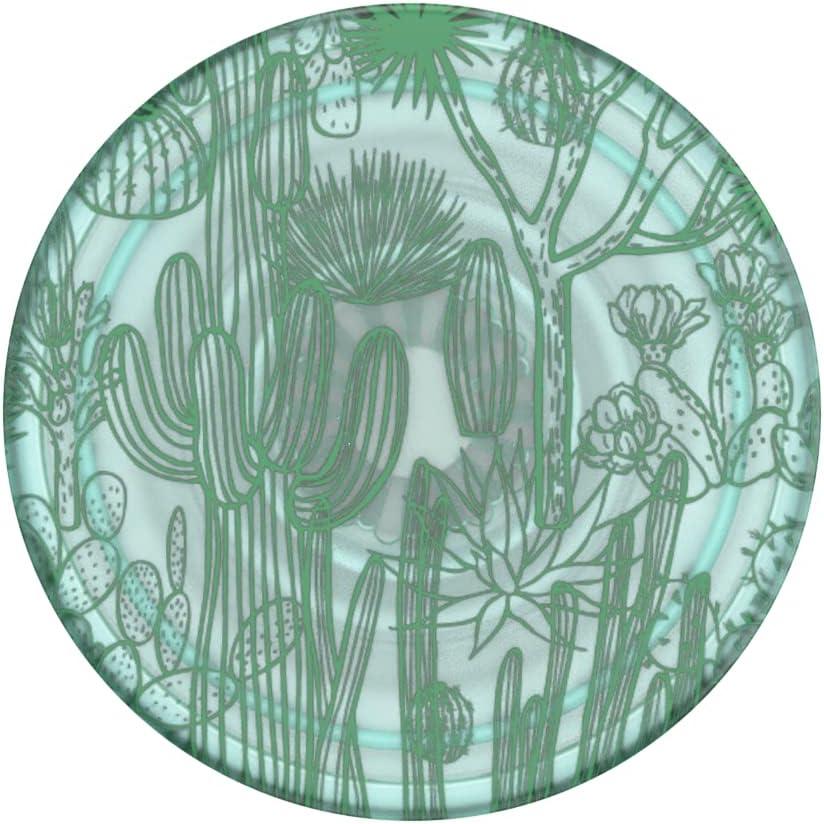 imagePopSockets Phone Grip with Expanding Kickstand Adhesive Grip Strawberry PickingClear Cacti