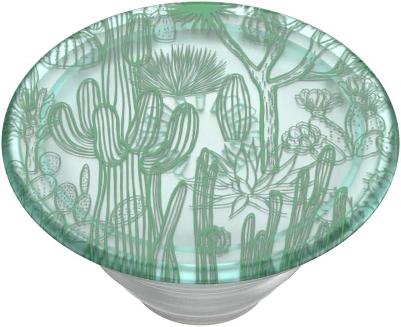 imagePopSockets Phone Grip with Expanding Kickstand Adhesive Grip Strawberry PickingClear Cacti