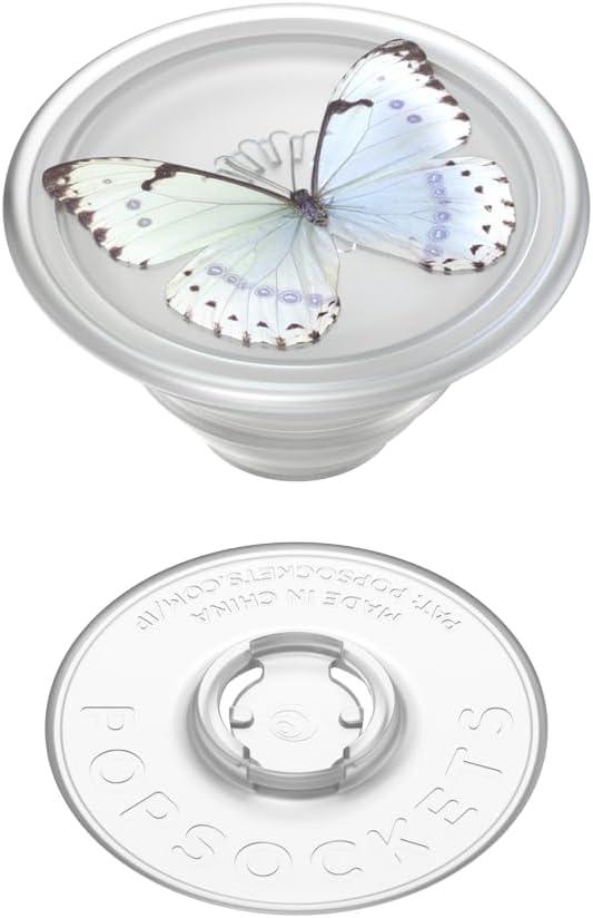 imagePopSockets Phone Grip with Expanding Kickstand Adhesive Grip Strawberry PickingWhisper Moth Translucent