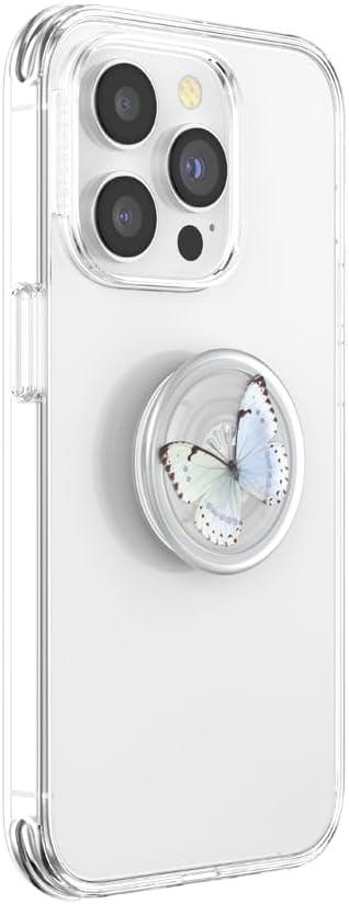 imagePopSockets Phone Grip with Expanding Kickstand Adhesive Grip Strawberry PickingWhisper Moth Translucent