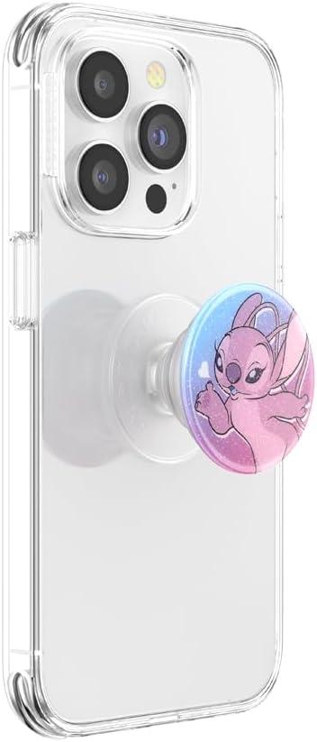 imagePopSockets Phone Grip with Expanding Kickstand Adhesive Grip Disney Cute PopSockets Enamel StitchAngel Kisses