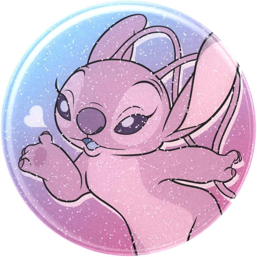 imagePopSockets Phone Grip with Expanding Kickstand Adhesive Grip Disney Cute PopSockets Enamel StitchAngel Kisses