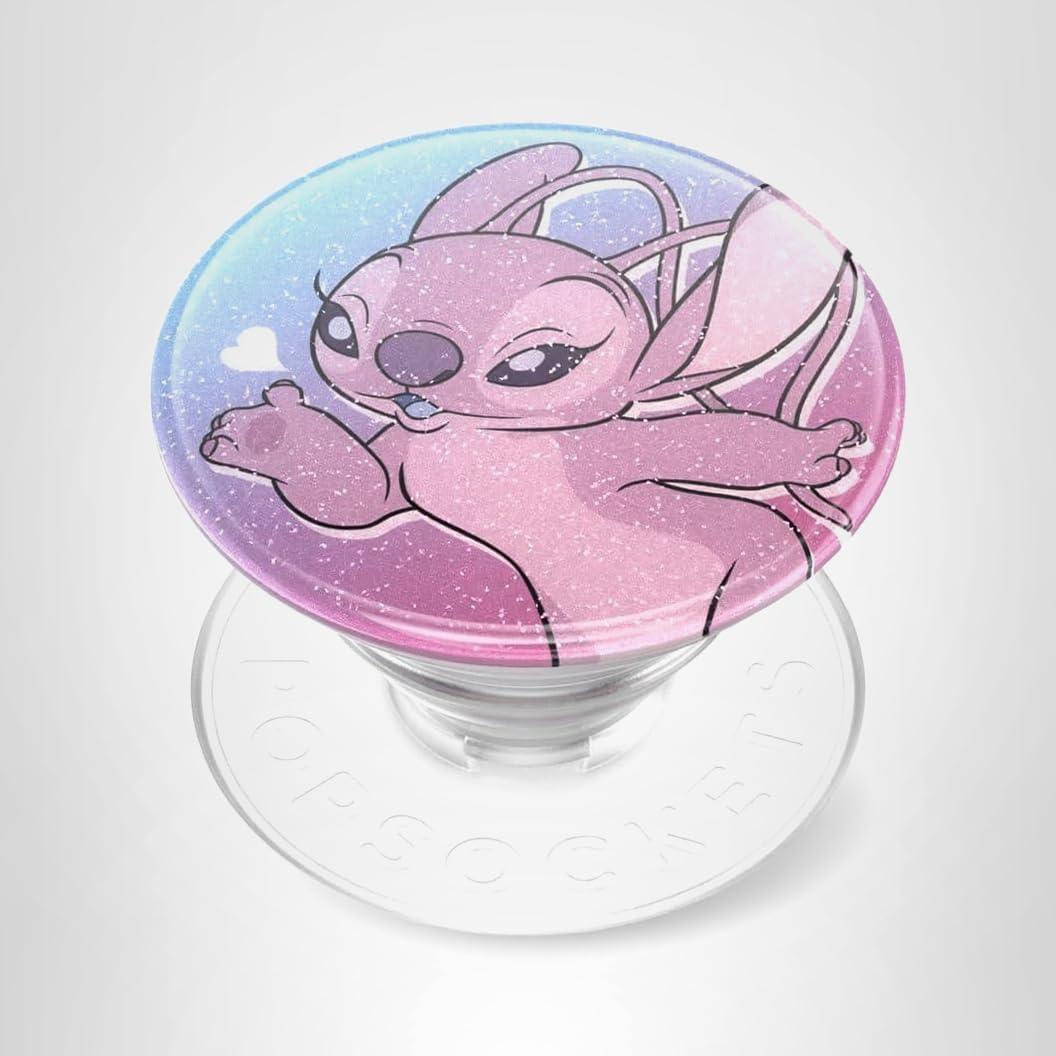 imagePopSockets Phone Grip with Expanding Kickstand Adhesive Grip Disney Cute PopSockets Enamel StitchAngel Kisses