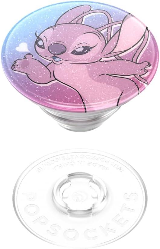 imagePopSockets Phone Grip with Expanding Kickstand Adhesive Grip Disney Cute PopSockets Enamel StitchAngel Kisses