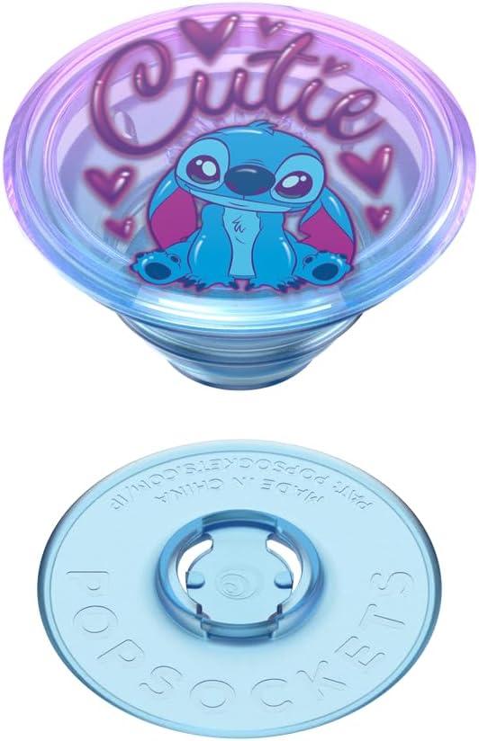 imagePopSockets Phone Grip with Expanding Kickstand Adhesive Grip Disney Cute PopSockets Enamel StitchCutie Stitch
