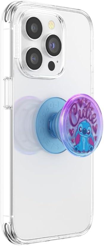 imagePopSockets Phone Grip with Expanding Kickstand Adhesive Grip Disney Cute PopSockets Enamel StitchCutie Stitch