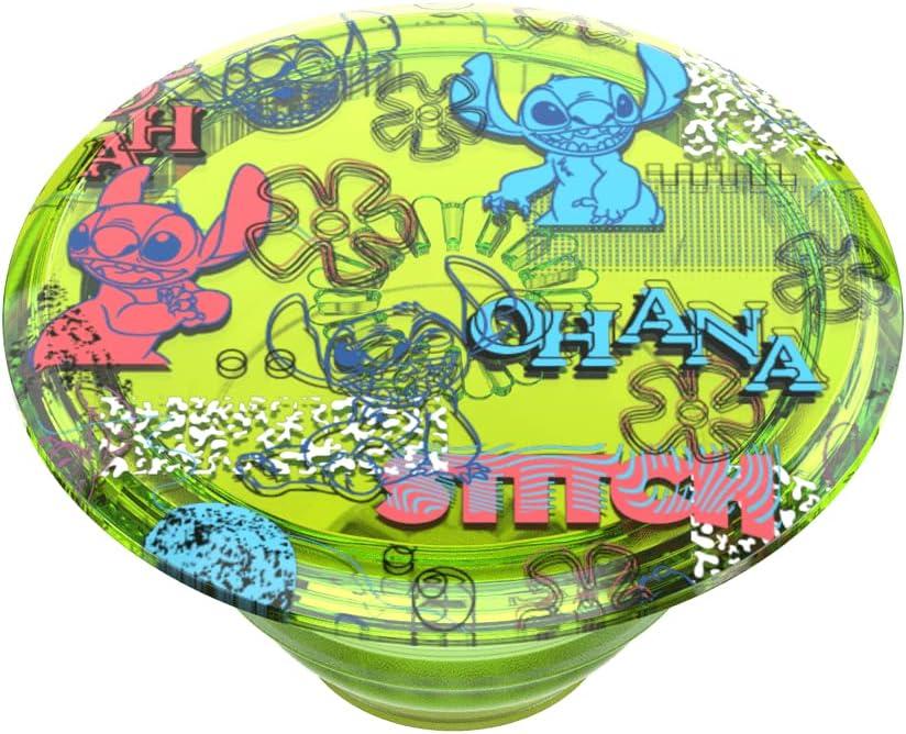 imagePopSockets Phone Grip with Expanding Kickstand Adhesive Grip Disney Cute PopSockets Enamel StitchNeon Stitch