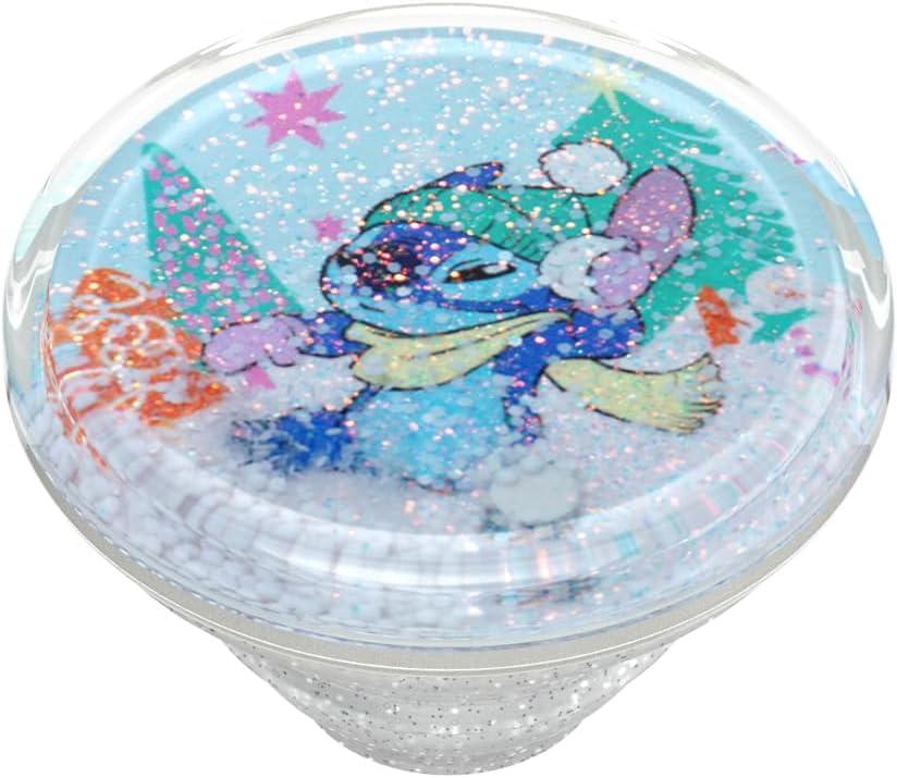 imagePopSockets Phone Grip with Expanding Kickstand Adhesive Grip Disney Cute PopSockets Enamel StitchSnowglobe sitch