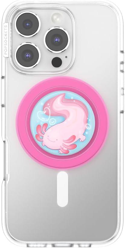 imagePopSockets Phone Grip with Expanding Kickstand Adhesive Grip Enamel Glitter Cherry BlossomAxel Rose