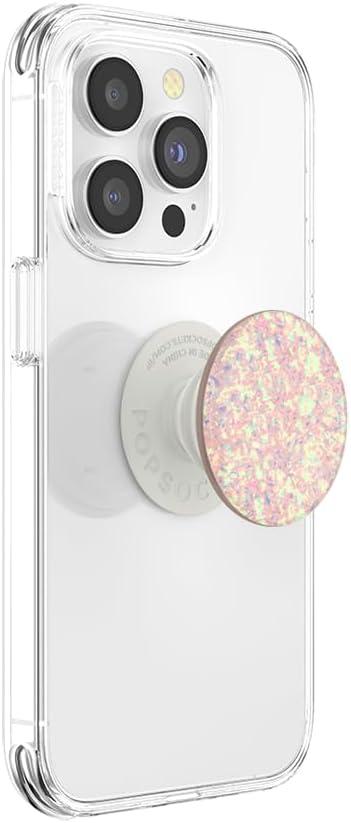 imagePopSockets Phone Grip with Expanding Kickstand Adhesive Grip Enamel Glitter Cherry BlossomConfetti Rose