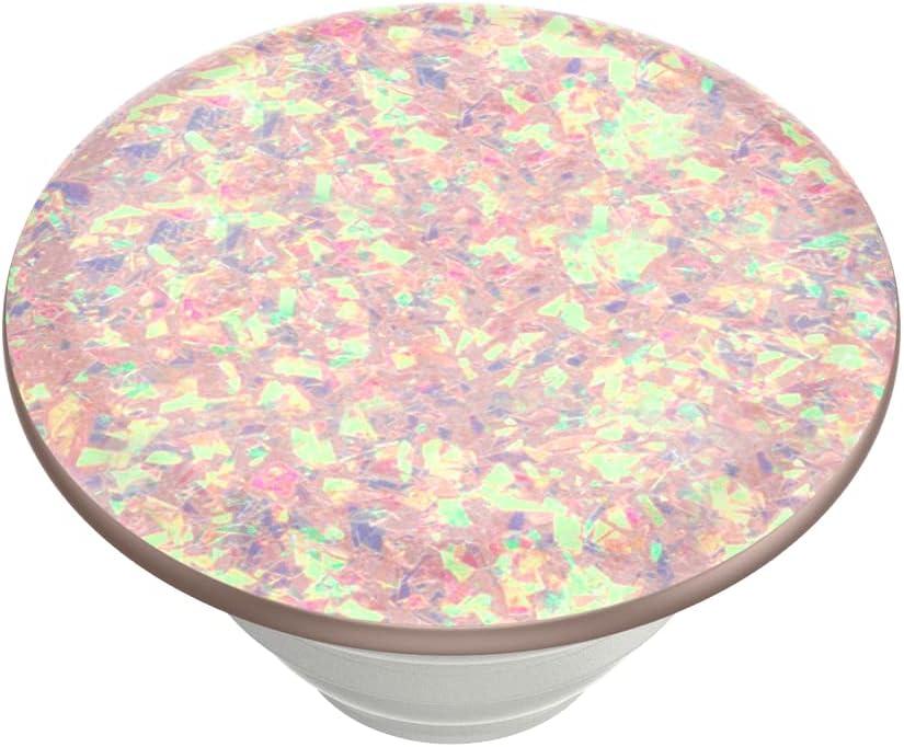 imagePopSockets Phone Grip with Expanding Kickstand Adhesive Grip Enamel Glitter Cherry BlossomConfetti Rose