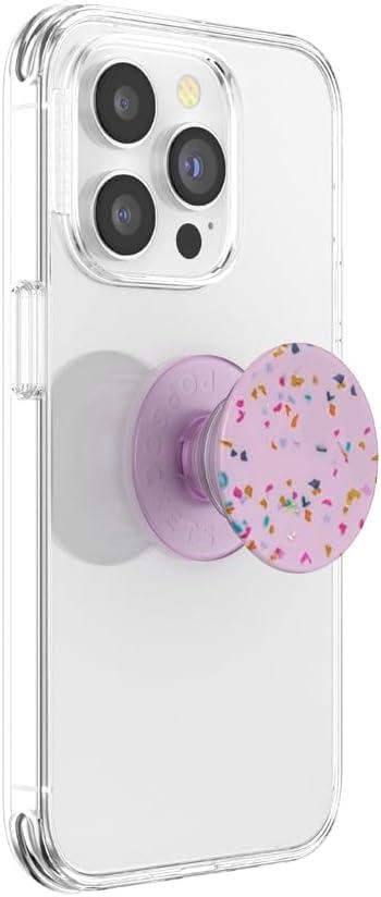 imagePopSockets Phone Grip with Expanding Kickstand Adhesive Grip Enamel Glitter Cherry BlossomSugar Plum