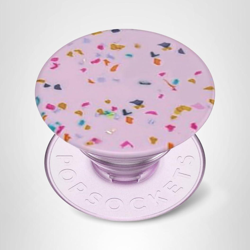 imagePopSockets Phone Grip with Expanding Kickstand Adhesive Grip Enamel Glitter Cherry BlossomSugar Plum