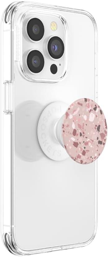 imagePopSockets Phone Grip with Expanding Kickstand Adhesive Grip Enamel Glitter Cherry BlossomTerrazo Clay