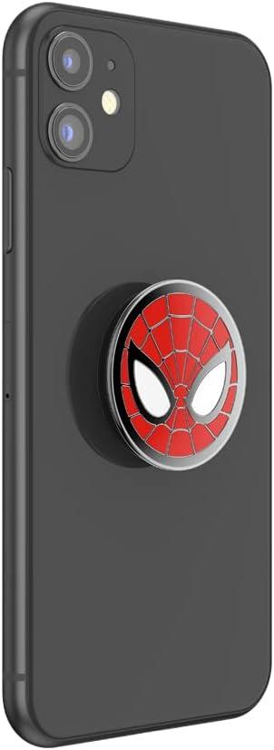 imagePopSockets Phone Grip with Expanding Kickstand Adhesive Grip Enamel SpiderManEnamel Spiderman