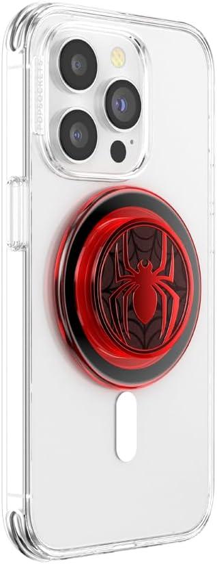 imagePopSockets Phone Grip with Expanding Kickstand Adhesive Grip Enamel SpiderManMiles Morales