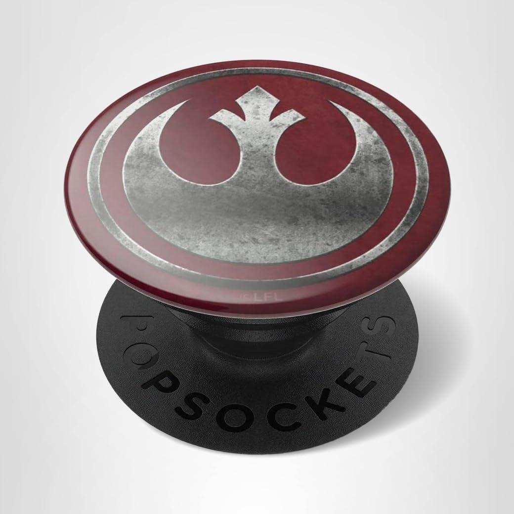 imagePopSockets Phone Grip with Expanding Kickstand Adhesive Grip Star Wars Enamel Darth MaulRebel Icon