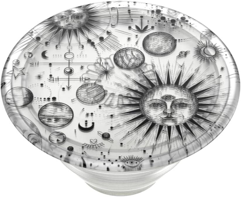 imagePopSockets Phone Grip with Expanding Kickstand Adhesive GripCosmic Sun