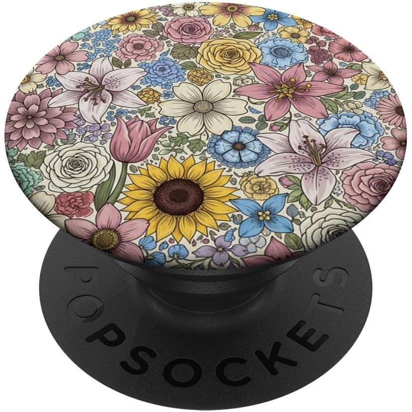 imagePopSockets Floral Phone Grip amp Stand Floral Field PopSockets Adhesive PopGripAdhesive PopGrip
