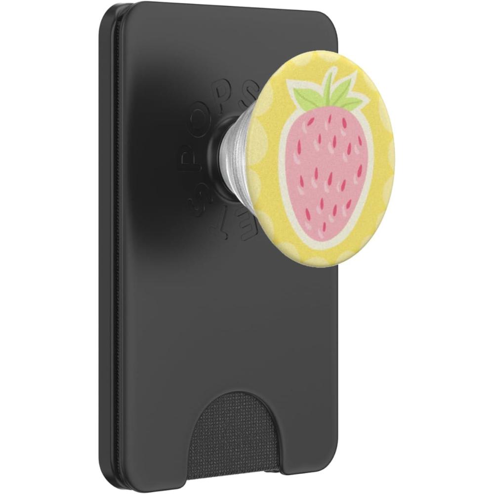 imagePopSockets Phone Grip Fruit Strawberry Lemonade PopSockets Adhesive PopGripMagnetic PopWallet