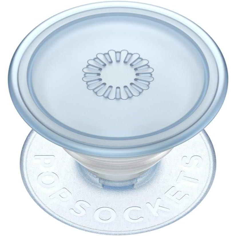 imagePopSockets Phone Grip with Expanding Kickstand Adhesive Grip Floral BustPlant Ice Blue