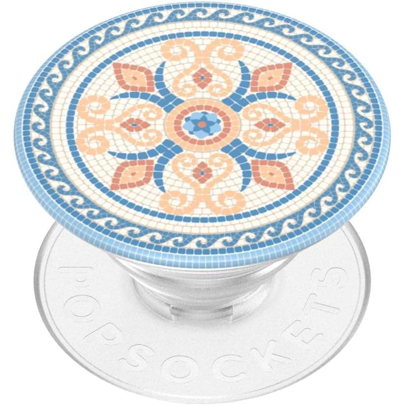imagePopSockets Phone Grip with Expanding Kickstand Adhesive Grip Floral BustPortofino Tile