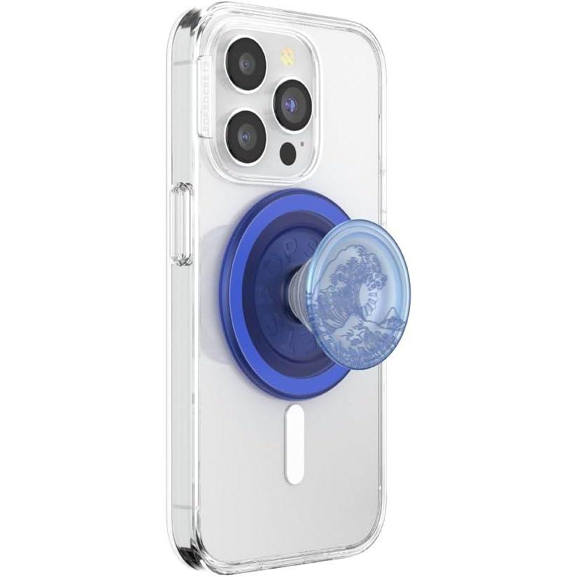 imagePopSockets Phone Grip with Expanding Kickstand Adhesive Grip MarinaTranslucent Ocean