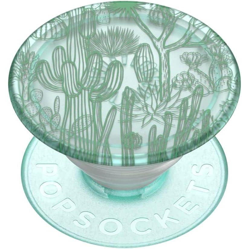 imagePopSockets Phone Grip with Expanding Kickstand Adhesive Grip Strawberry PickingClear Cacti