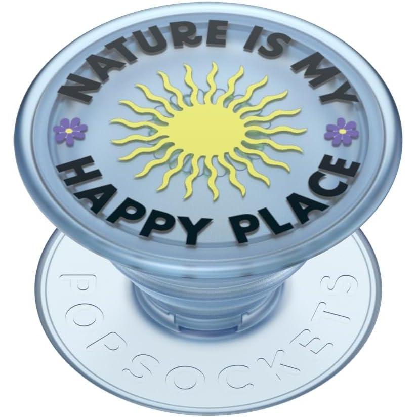 imagePopSockets Phone Grip with Expanding Kickstand Adhesive Grip Strawberry PickingNature Is My Happy Place Translucent