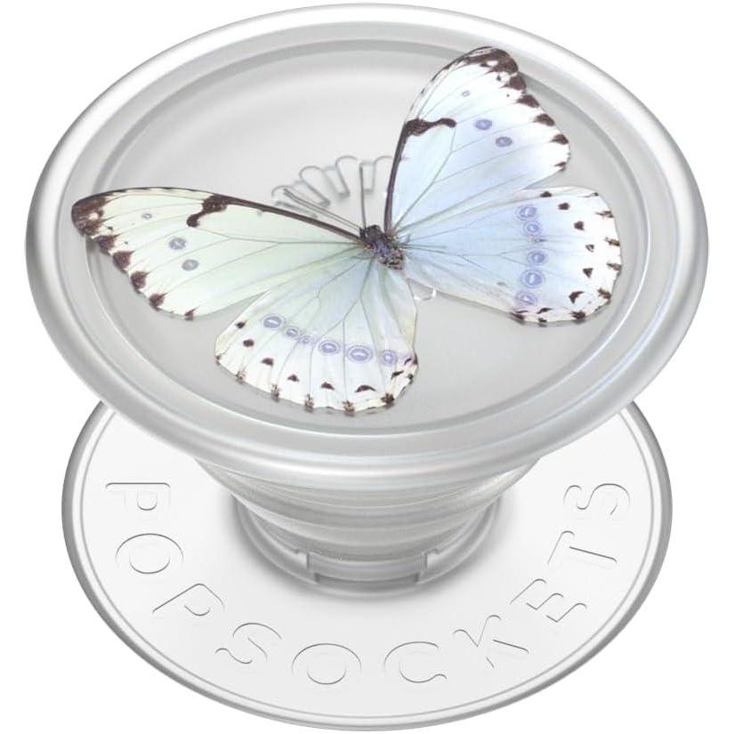 imagePopSockets Phone Grip with Expanding Kickstand Adhesive Grip Strawberry PickingWhisper Moth Translucent