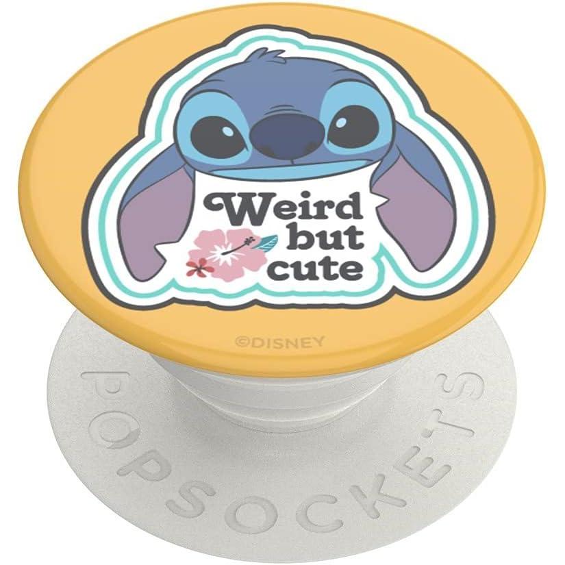 imagePopSockets Phone Grip with Expanding Kickstand Adhesive Grip Disney Cute PopSockets Enamel StitchWeird but Cture