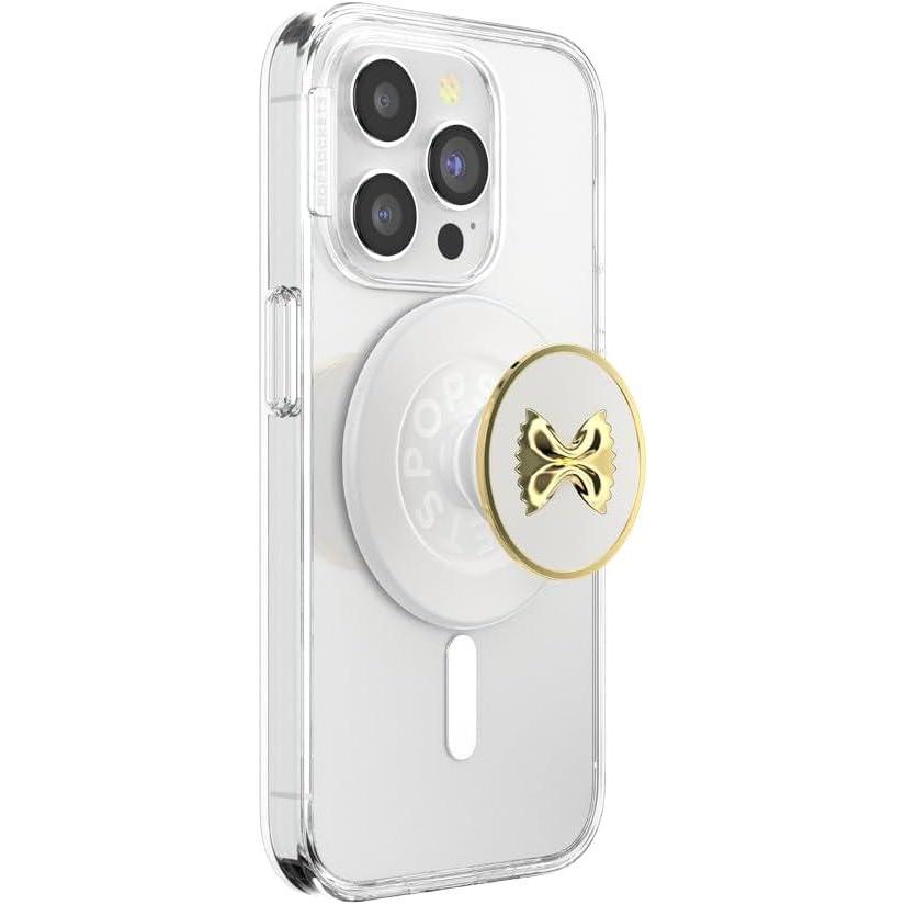 imagePopSockets Phone Grip with Expanding Kickstand Adhesive Grip Enamel  PlumeriaEnamel Pasta