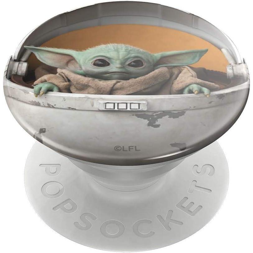 imagePopSockets Phone Grip with Expanding Kickstand Adhesive Grip Star Wars Enamel Darth MaulBaby Yoda Pod