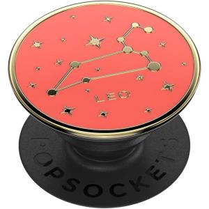 ​​​​PopSockets Phone Grip with Expanding Kickstand, Adhesive Grip, Cute PopSockets – Enamel Saggitarius(Leo)