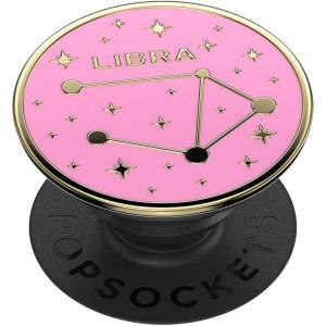 ​​​​PopSockets Phone Grip with Expanding Kickstand, Adhesive Grip, Cute PopSockets – Enamel Saggitarius(Libra)