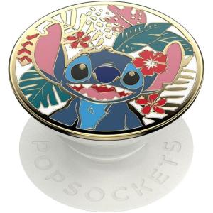 ​​​​PopSockets Phone Grip with Expanding Kickstand, Adhesive Grip, Disney, Cute PopSockets – Enamel Stitch(Enamel Stitch)
