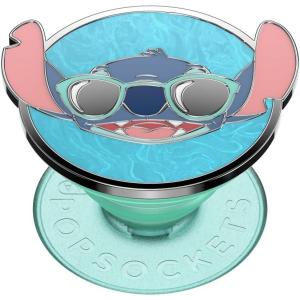 ​​​​PopSockets Phone Grip with Expanding Kickstand, Adhesive Grip, Disney, Cute PopSockets – Enamel Stitch(Suns Out Stitch)