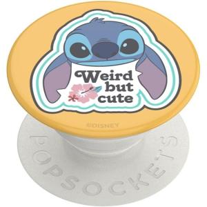 ​​​​PopSockets Phone Grip with Expanding Kickstand, Adhesive Grip, Disney, Cute PopSockets – Enamel Stitch(Weird but Cture)