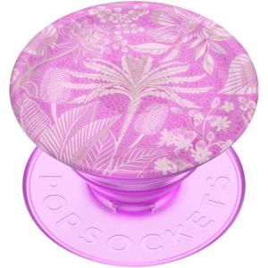 PopSockets Phone Grip with Expanding Kickstand, Adhesive Grip, Enamel – Glitter Cherry Blossom(Tan Lines)