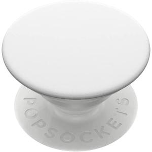PopSockets Phone Grip with Expanding Kickstand, Adhesive Grip, Enamel – Plumeria(White)