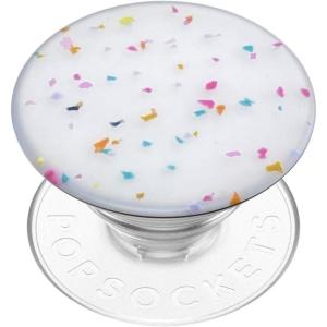 PopSockets Phone Grip with Expanding Kickstand, Adhesive Grip, Enamel – Plumeria(White PopOut)