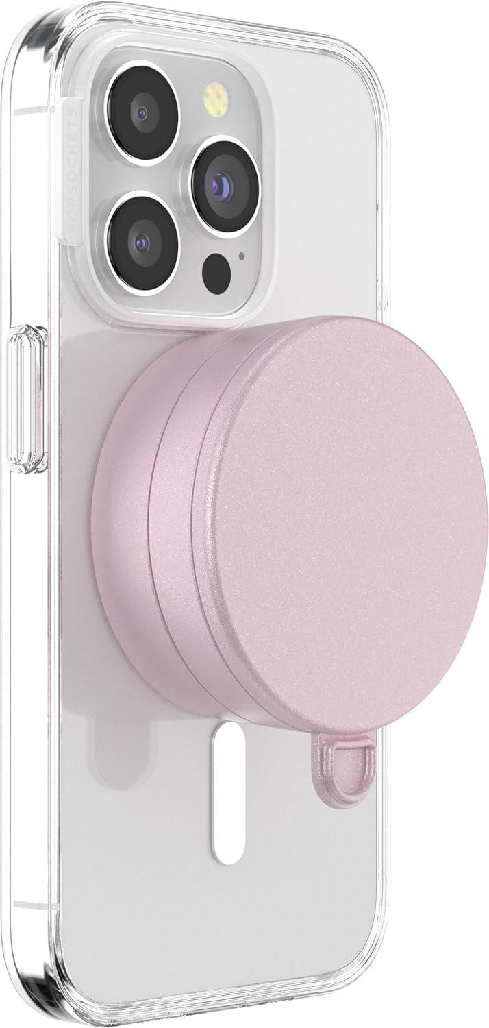 imagePopSockets MultiSurface Suction Phone Mount Detachable Surface Mount Phone Stand Compatible with MagSafe LatteDusty Rose