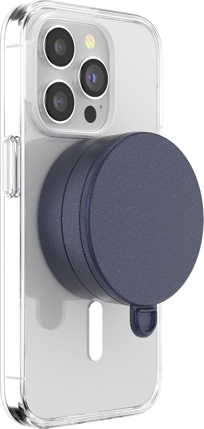 imagePopSockets MultiSurface Suction Phone Mount Detachable Surface Mount Phone Stand Compatible with MagSafe LatteNavy