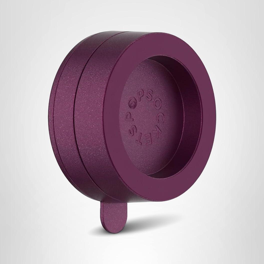 imagePopSockets MultiSurface Suction Phone Mount Detachable Surface Mount Phone Stand Compatible with MagSafe LatteRed Wine