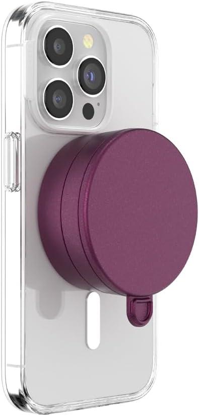 imagePopSockets MultiSurface Suction Phone Mount Detachable Surface Mount Phone Stand Compatible with MagSafe LatteRed Wine