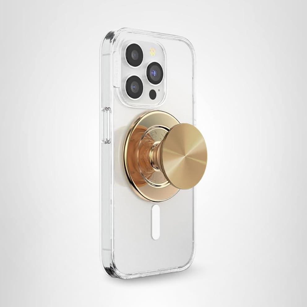 imagePopSockets Phone Grip with Expanding Kickstand Adhesive Grip Cute PopSockets Alum NigiriAluminum Radial Gold
