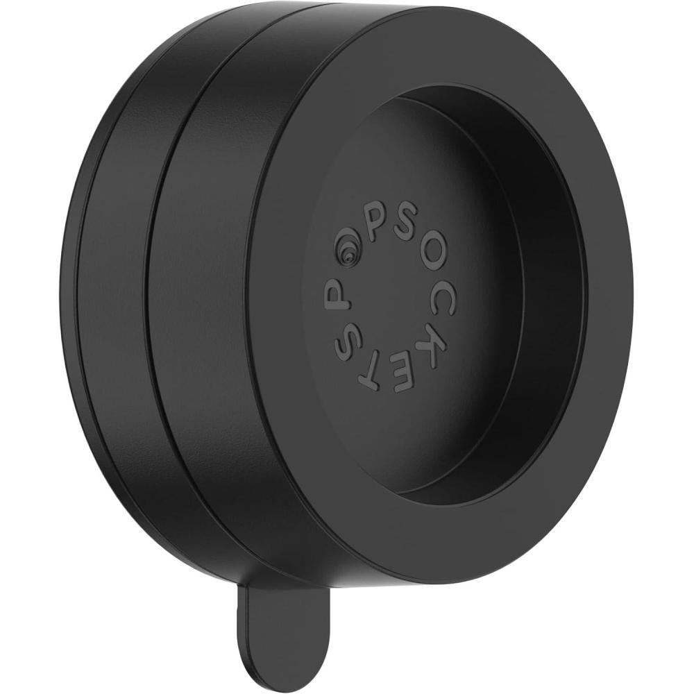 imagePopSockets MultiSurface Suction Phone Mount Detachable Surface Mount Phone Stand Compatible with MagSafe  LatteMetallic Black