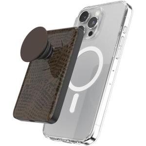 PopSockets PowerPack for MagSafe, Portable Phone Charger, Magnetic Wireless Portable Charger, 5000mAh, Halloween PopSocket – Spooky Book Club(Cocoa Umber Petrified)